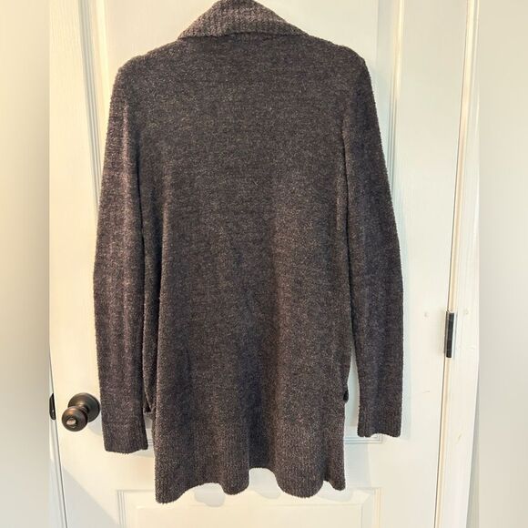 Barefoot Dreams Women’s Dark Gray Soft Cozy Open Cardigan Size Medium - Picture 14 of 15